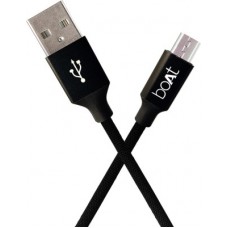 Deals, Discounts & Offers on Mobile Accessories - boAt Micro USB 100 1 m Micro USB Cable(Compatible with Mobile, Black, Sync and Charge Cable)