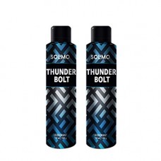 Deals, Discounts & Offers on Personal Care Appliances - Amazon Brand - Solimo Thunder Bolt Deodorant For Men, 150 ml (Pack of 2)