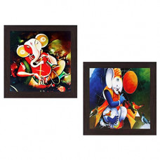 Deals, Discounts & Offers on  - Wens 'Ganpati' Wall Hanging Painting (MDF, 35 cm x 71 cm x 2.5 cm, WSPC-4027)