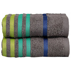 Deals, Discounts & Offers on  - Casa Copenhagen Exotic 2 Piece 475 GSM Cotton Towel Set - Grey