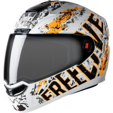 Deals, Discounts & Offers on  - Steelbird SBA-1 Free Live Matt White with Orange with Smoke visor,600mm