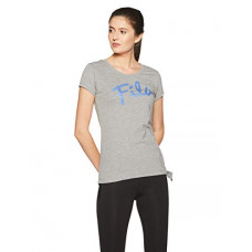Deals, Discounts & Offers on  - [Size L] Fila Women's Plain Regular Fit T-Shirt