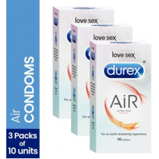 Deals, Discounts & Offers on Sexual Welness - Durex Air Ultra Thin Condom(Set of 3, 30S)