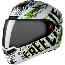 Deals, Discounts & Offers on  - Steelbird SBA-1 Free Live Matt White with Green with Smoke visor,600mm