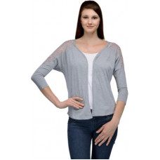 Deals, Discounts & Offers on Women - TeesortWomen Full Sleeve Grey Shrug