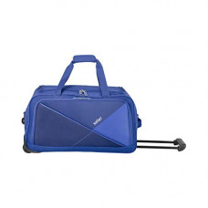 Deals, Discounts & Offers on  - Safari Pret 59 Cms Polyester Navy Blue Check-In 2 Wheels Soft Duffle