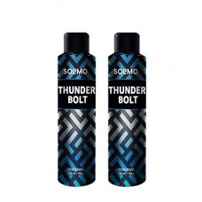Deals, Discounts & Offers on Personal Care Appliances - Amazon Brand - Solimo Thunder Bolt Deodorant For Men, 150 ml (Pack of 2)