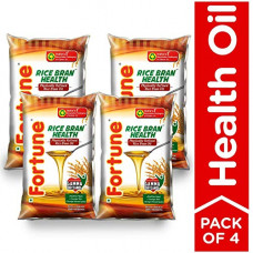 Deals, Discounts & Offers on Grocery & Gourmet Foods - Fortune Rice Bran Health Oil, 1 L (Pack of 4)