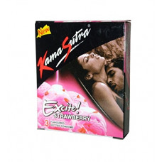 Deals, Discounts & Offers on Sexual Welness - Kama Sutra Excite Strawberry Dotted Condom 3s - Pack of 10