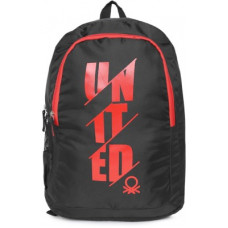 Deals, Discounts & Offers on Backpacks - United Colors of BenettonUnisex Brand Logo Backpack 23 L Backpack(Black)