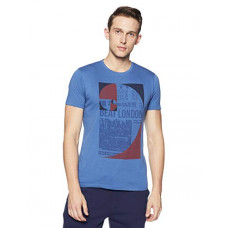 Deals, Discounts & Offers on  - [Size L] Beat London by Pepe Jeans Men's Printed Slim Fit T-Shirt