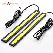 Deals, Discounts & Offers on  - AllExtreme EXDW2C Universal Ultra Bright Daytime Running LED Lights Waterproof Slim Chip COB LEDs Strip DRL Lamp