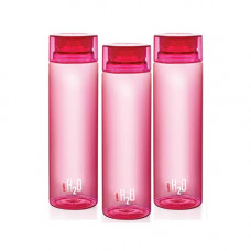 Deals, Discounts & Offers on Home & Kitchen - Cello H2O Round Plastic Water Bottle, 750ml, Set of 3, Pink