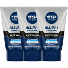 Deals, Discounts & Offers on  - Nivea Men Oil Control All In 1 Face Wash 100 ml - Pack of 3 Face Wash(300 ml)