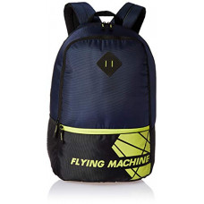 Deals, Discounts & Offers on  - Flying Machine 6 Ltrs Blue Black School Backpack (FMSB0075_Blue Black_OP)
