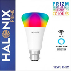 Deals, Discounts & Offers on  - Halonix Prime Prizm Smart 12W Base B22 Wi-Fi LED Bulb, Compatible with Amazon Alexa & Google Assistant