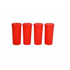 Deals, Discounts & Offers on Home & Kitchen - Signoraware Jumbo Plastic Tumbler Set, 500ml, Set of 4, Deep Red
