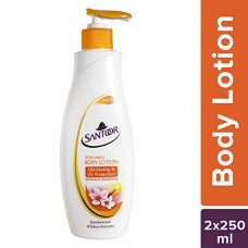 Deals, Discounts & Offers on Personal Care Appliances -  Santoor Body Lotion Whitening And UV Protection, 250ml (Buy 1 Get 1)