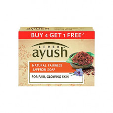 Deals, Discounts & Offers on Personal Care Appliances - Lever Ayush Natural Fairness Saffron Soap, 100 g each (Buy 4 Get 1)