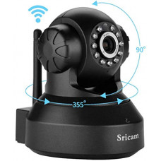 Deals, Discounts & Offers on  - Sricam SP Series SP005 Wireless HD IP Wi-Fi CCTV Indoor Security Camera (Black)