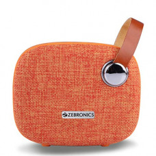 Deals, Discounts & Offers on  - Zebronics Zeb-Knight Fabric Finish Portable BT Speaker with mSD, USB, FM, AUX, Mic & Fabric Finish (Orange)