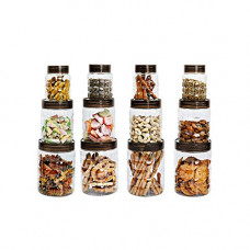 Deals, Discounts & Offers on  - Cello Checkers Plastic PET Canister Set, 12 Pieces, Clear