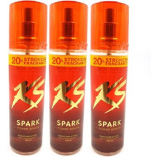Deals, Discounts & Offers on  - ks SPARK power series Perfume Body Spray(135ml) pack of 3 Deodorant Spray - For Men(405 ml, Pack of 3)