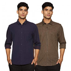 Deals, Discounts & Offers on  - [Size 40] Diverse Men's Printed Slim Fit Formal Shirt (Combo Pack of 2)