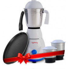 Deals, Discounts & Offers on Personal Care Appliances - Lifelong LLCMB03 500 W Mixer Grinder (White, 3 Jars) & Non stick Tawa Super Combo
