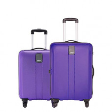 Deals, Discounts & Offers on  - Safari Thorium Sharp Anti-Scratch Combo Set of 2 Purple Small, Medium Check-in 4 Wheel Hard Suitcase