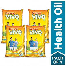Deals, Discounts & Offers on Grocery & Gourmet Foods - Fortune Vivo Oil, 1 L (Pack of 4)