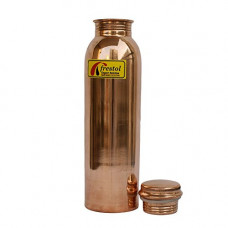 Deals, Discounts & Offers on Home & Kitchen - Frestol Copper Plain Water Bottle Serveware, Tableware Having Capacity 1000 ML