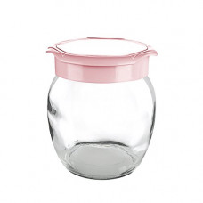 Deals, Discounts & Offers on Home & Kitchen - Titiz Glass Elegant Curve Jar, 720 ml, Multicolour
