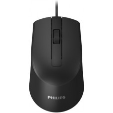 Deals, Discounts & Offers on Laptop Accessories - Philips SPK7104 Wired Optical Mouse(USB 2.0, Black)