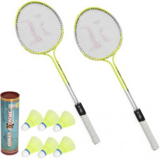 Deals, Discounts & Offers on Auto & Sports - Roxon Phantom Badminton Racquet Set Of 2 Piece With 6 Piece Suney Extrerme Nylon Shuttle Badminton Kit