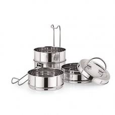 Deals, Discounts & Offers on Home & Kitchen - Neelam Stainless Steel Lunch Box Set, 325ml, Set of 4, Silver