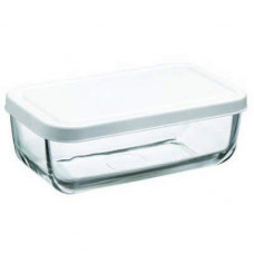 Deals, Discounts & Offers on Home & Kitchen - Pasabahce Snow Box Glass Food Container, 420ml, Clear