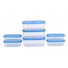 Deals, Discounts & Offers on Home & Kitchen - All Time Basic Plastic Container Set, 7-Pieces, Blue