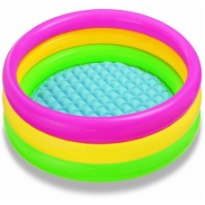 Deals, Discounts & Offers on Toys & Games - CrackaDeal 2fit Superlite Round Inflatable Pool(Blue, Red, Yellow)