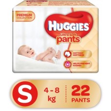 Deals, Discounts & Offers on Baby Care - Huggies Ultra Soft Small Size Premium Diapers - S(22 Pieces)