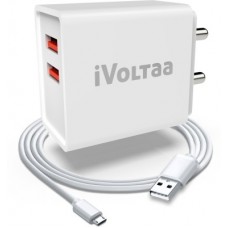 Deals, Discounts & Offers on Mobile Accessories - iVoltaa FuelPort 2.4 Mobile Charger(White, Cable Included)