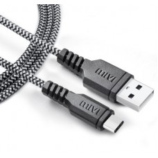 Deals, Discounts & Offers on Mobile Accessories - Mivi 1M long Nylon Braided Original 1 m USB Type C Cable(Compatible with All Phones With Type C port, Black, Sync and Charge Cable)