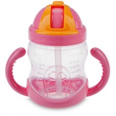 Deals, Discounts & Offers on Baby Care - GOCART Eco-friendly Baby Water Bottle 350ml With Straw Children Kettle Drinkware(Pink)