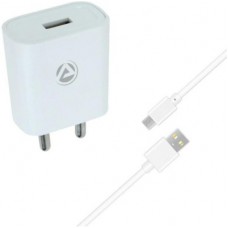 Deals, Discounts & Offers on Mobile Accessories - ARU AR-155 2.1A Single Port Mobile Charger(White, Cable Included)
