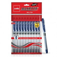 Deals, Discounts & Offers on  -  Cello Maxriter Ball Pen Set - Pack of 10 (Blue)