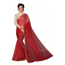 Deals, Discounts & Offers on  - Perfectblue Women's Cotton Silk Saree With Blouse Piece (SilkiVariation)