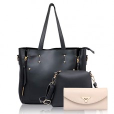 Deals, Discounts & Offers on  - WOMEN MARKS Women's PU Handbag Combo (Black)
