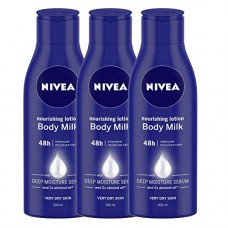 Deals, Discounts & Offers on Personal Care Appliances - Nivea Nourishing Lotion Body Milk, 200 ml (Pack of 3)