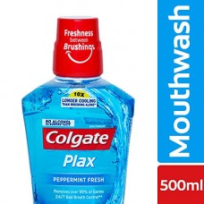 Deals, Discounts & Offers on Personal Care Appliances -  Colgate Plax Pepper Mint Mouthwash - 500 ml