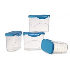 Deals, Discounts & Offers on Home & Kitchen - All Time Plastics Delite Container Set, 1 Litre, Set of 4, Blue